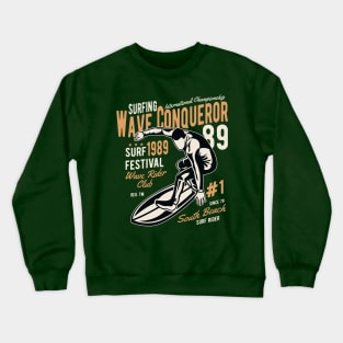 Surfing Wave Crewneck Sweatshirt